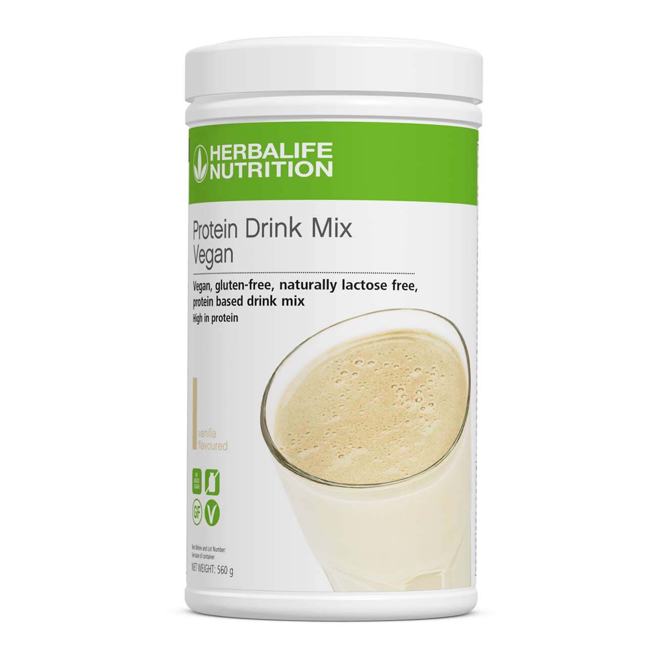 Herbalife Vegan Protein Drink Mix Canister