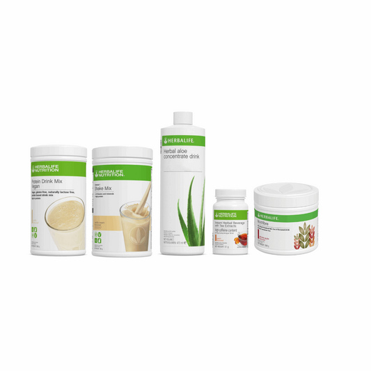 Herbalife F1 Shake , Aloe concentrate, Instant herbal beverage, Protein Drink Mix and Multifibre supplement. Herbalife Shake, Aloe, Tea, PDM and multifibre combo