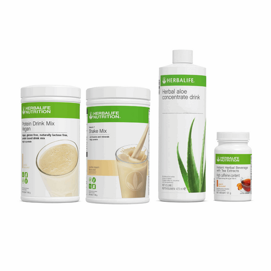 Herbalife F1 Shake , Aloe concentrate,  Instant herbal beverage and Protein Drink Mix. Herbalife Shake Aloe and Tea and PDM combo