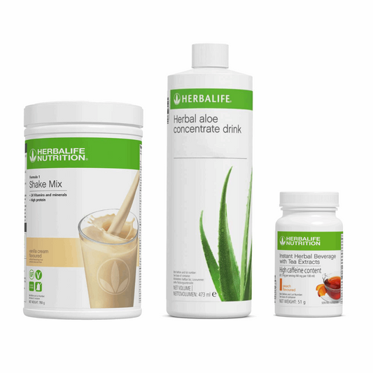 Herbalife F1 Shake , Aloe concentrate and Instant herbal beverage. Herbalife Shake Aloe and Tea combo
